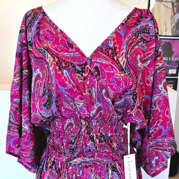 🏷️Anthropologie BOEMO Paisley MEDIUM 2 PC SKIRT TOP SET - Picture 2 of 12